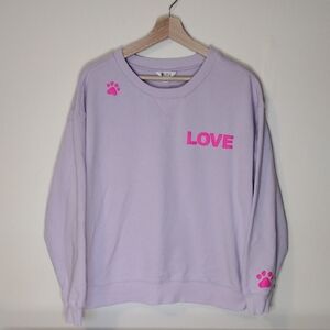 Wildfox Lavender Sweatshirt with Pink Accents